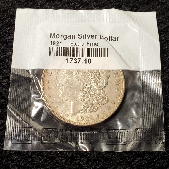 1921P Morgan Silver Dollar Coi Extra Fine 1921 Morgan Silver Dollar - Picture 6 of 11